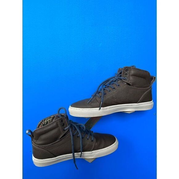 Vans Mens Leather OTW Collection High Top Skateboard Sneakers Brown TC8G Sz 8.5 main image 6